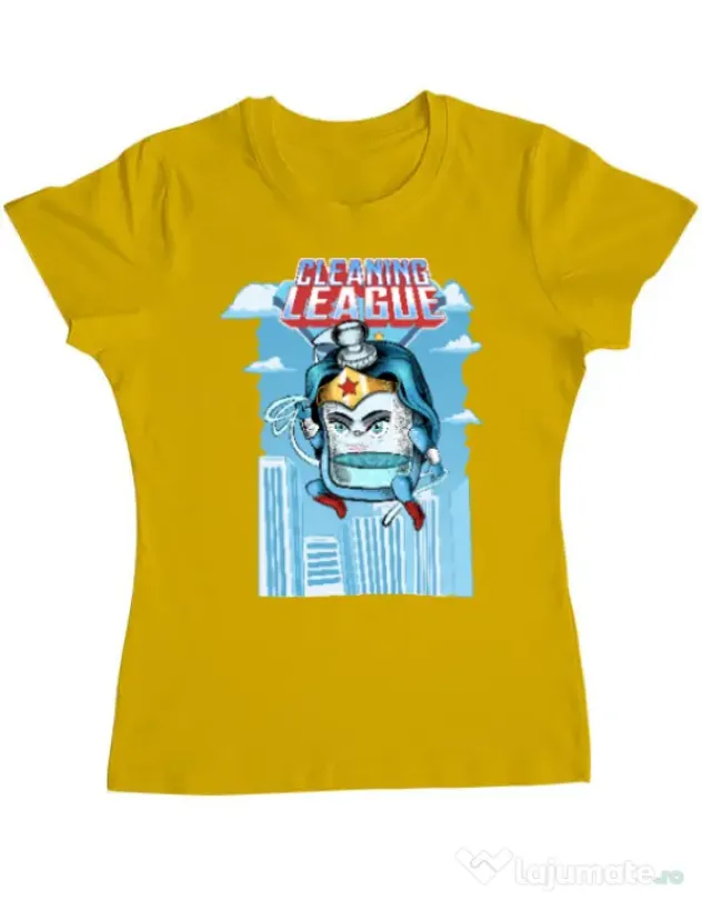 Tricou ADLER dama Cleaning league gel Galben