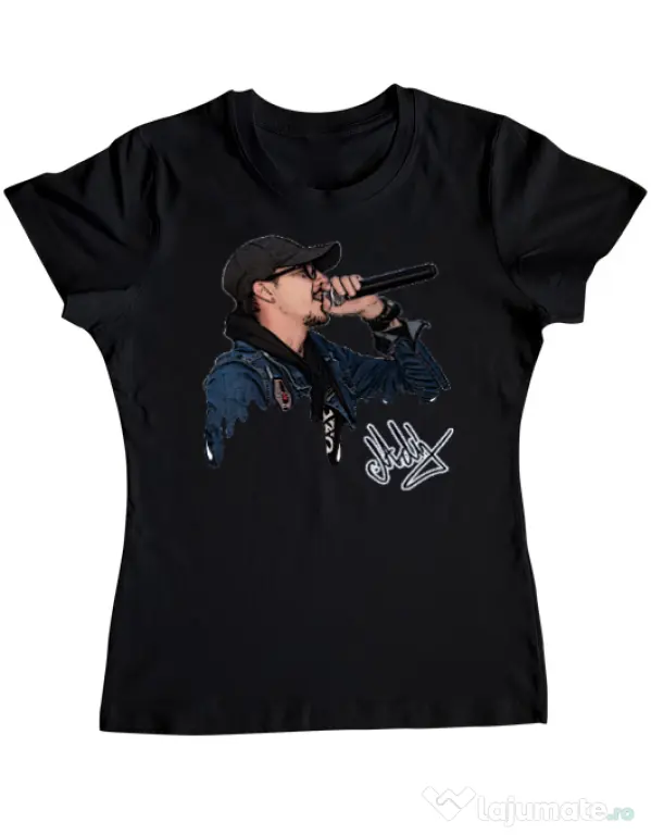 Tricou ADLER dama Adi Morosanu FAMILIA Negru