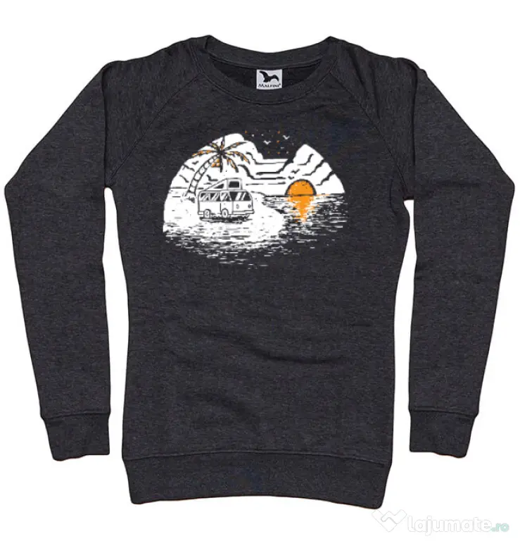 Bluza ADLER dama Van beach Negru melanj