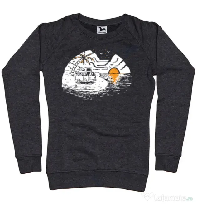 Bluza ADLER dama Van beach Negru melanj