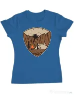 Tricou ADLER dama Camp cliffs Albastru azuriu