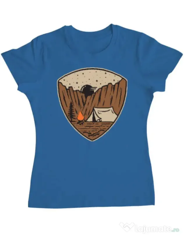 Tricou ADLER dama Camp cliffs Albastru azuriu