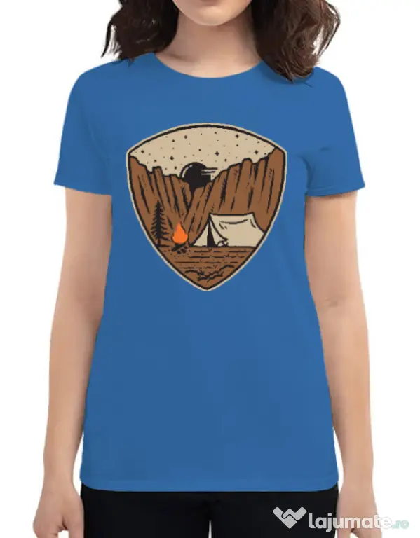 Tricou ADLER dama Camp cliffs Albastru azuriu