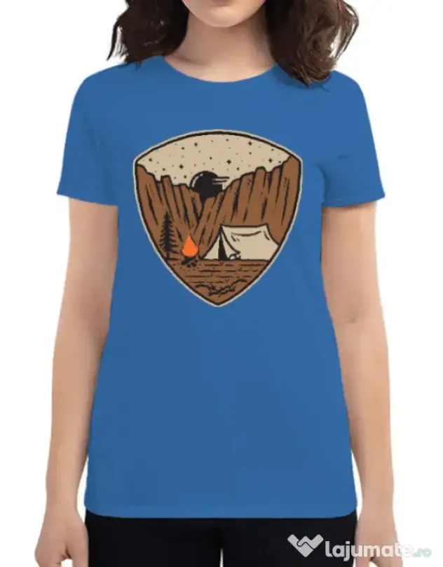 Tricou ADLER dama Camp cliffs Albastru azuriu