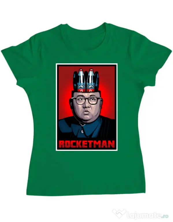 Tricou ADLER dama Rocketman Verde mediu