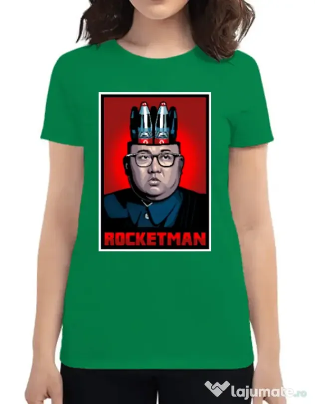 Tricou ADLER dama Rocketman Verde mediu