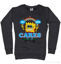 Bluza ADLER dama No one cares Negru melanj
