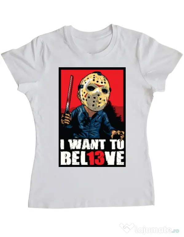 Tricou ADLER dama Believe Jason Alb