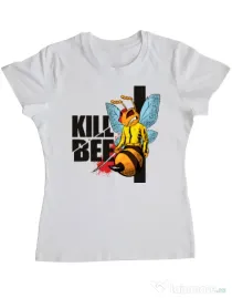 Tricou ADLER dama Kill bee Alb