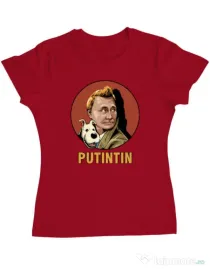 Tricou ADLER dama Putin Tin Rosu