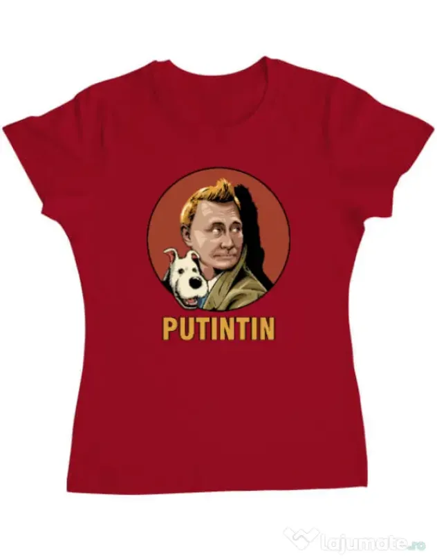 Tricou ADLER dama Putin Tin Rosu