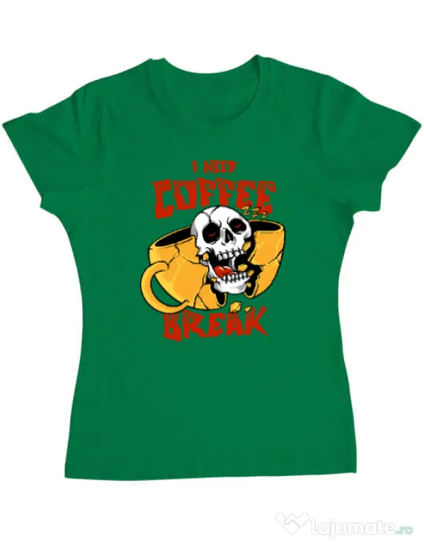 Tricou ADLER dama Coffee break Verde mediu