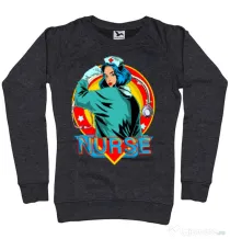 Bluza ADLER dama Strong nurse Negru melanj
