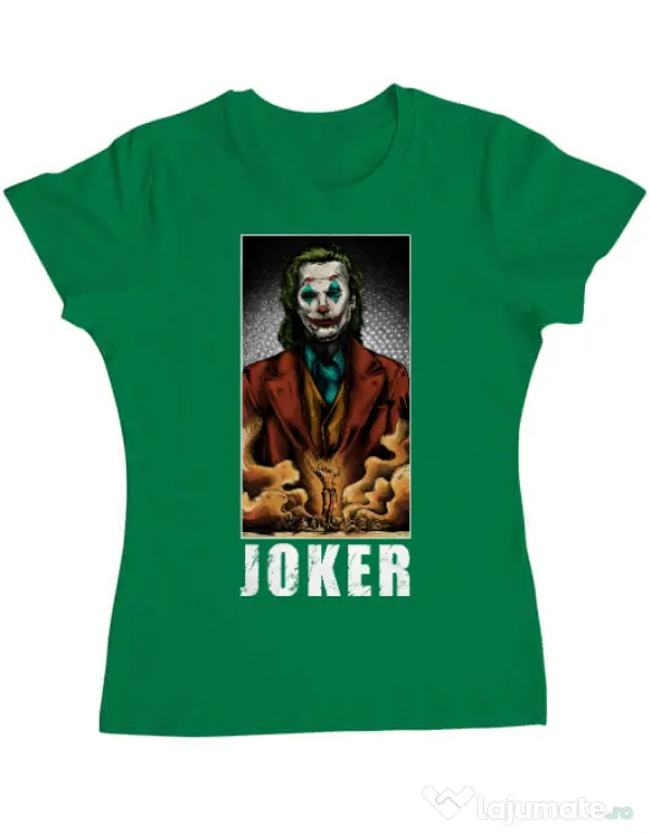 Tricou ADLER dama Joker flames Verde mediu