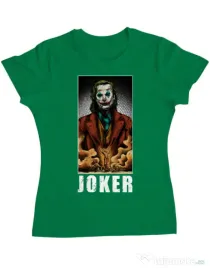 Tricou ADLER dama Joker flames Verde mediu
