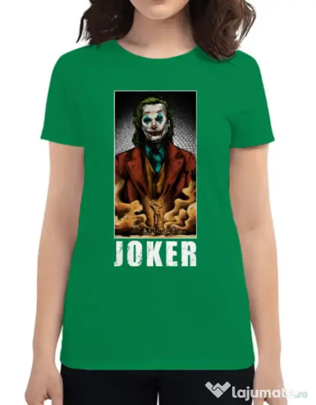 Tricou ADLER dama Joker flames Verde mediu