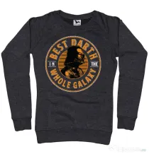 Bluza ADLER dama Best Darth in the galaxy Negru melanj