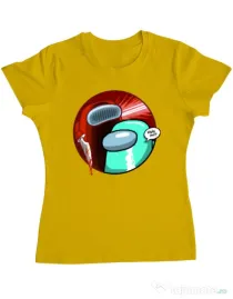 Tricou ADLER dama Behind you Galben