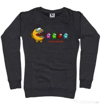 Bluza ADLER dama Impostor detected Negru melanj