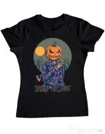 Tricou ADLER dama Treat or die Negru
