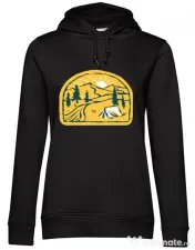 Hoodie dama cu gluga River camp Negru 