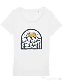 Tricou STANLEY STELLA dama Mountain beauty Alb