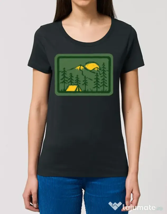 Tricou STANLEY STELLA dama Camping 2 Negru