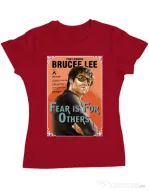 Tricou ADLER dama Fear is for others Rosu