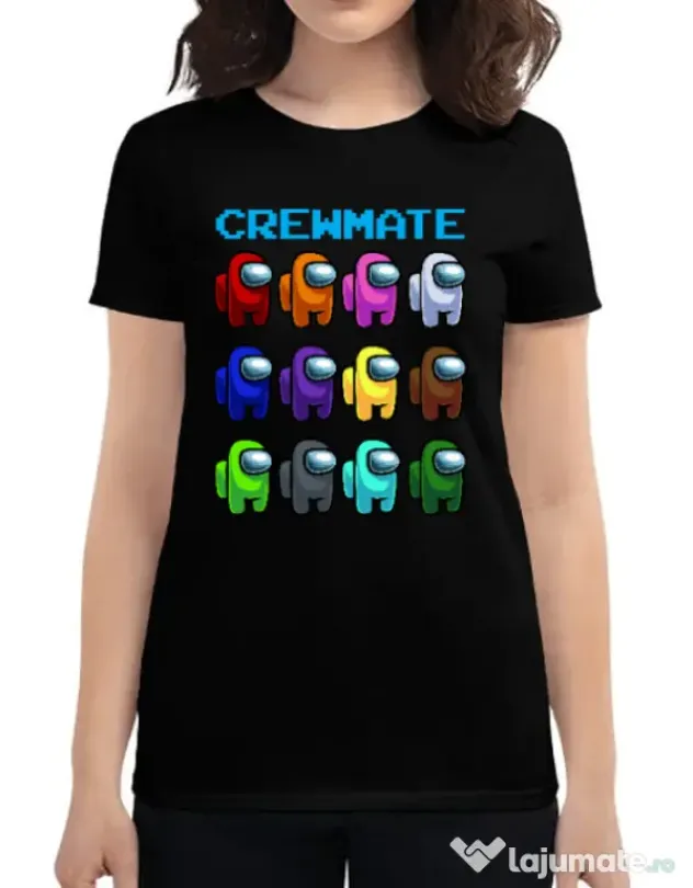 Tricou ADLER dama Crewmate Negru