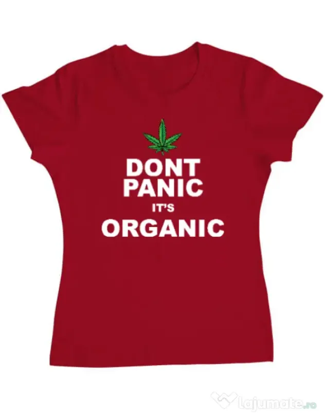 Tricou ADLER dama Organic Rosu