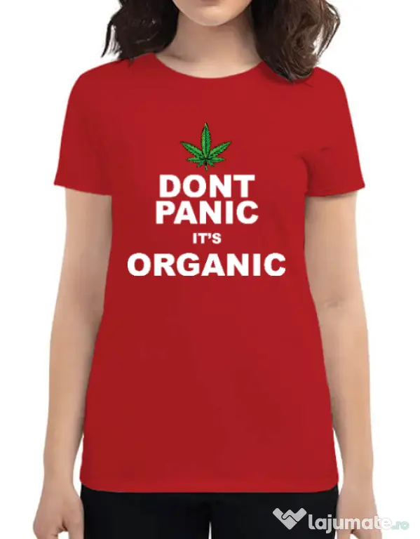 Tricou ADLER dama Organic Rosu