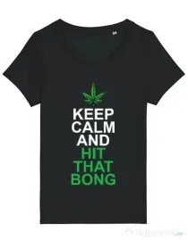 Tricou STANLEY STELLA dama Hit that bong Negru