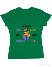Tricou ADLER dama Sacoșa profesor Verde mediu