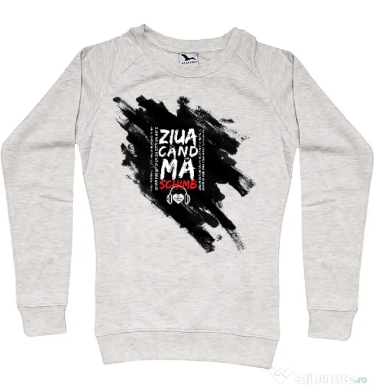 Bluza ADLER dama Tricou ZIUA CAND MA SCHIMB - Adi Morosanu Migdala melanj