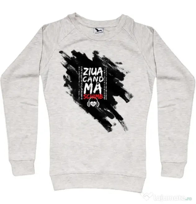 Bluza ADLER dama Tricou ZIUA CAND MA SCHIMB - Adi Morosanu Migdala melanj