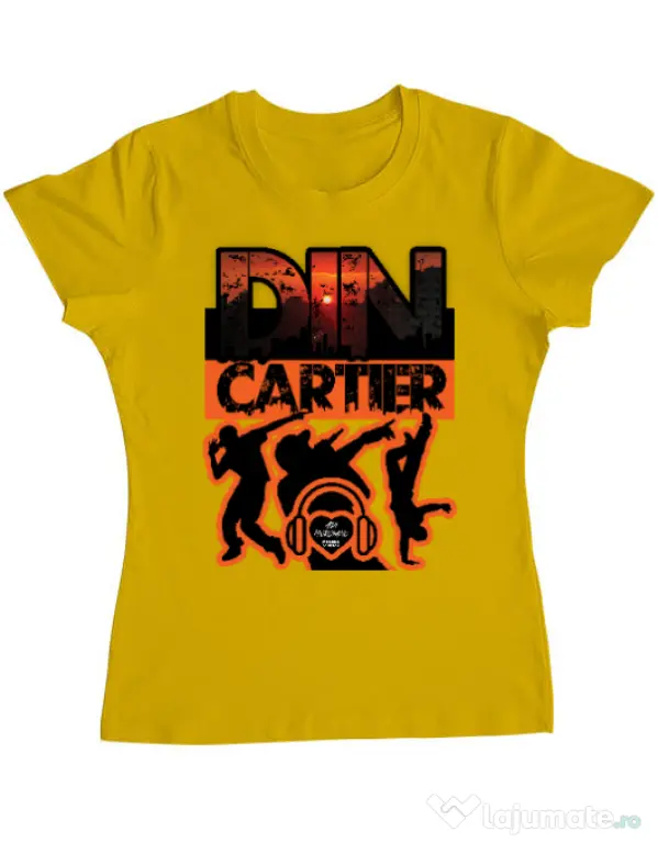 Tricou personalizat dama dincartier Galben