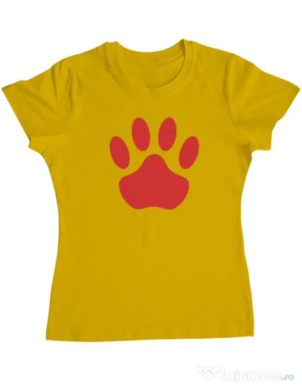 Tricou personalizat dama Custom design Galben