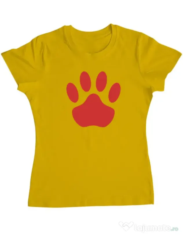 Tricou personalizat dama Custom design Galben