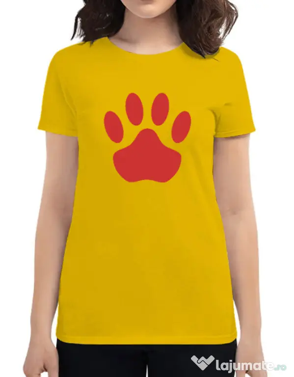 Tricou personalizat dama Custom design Galben