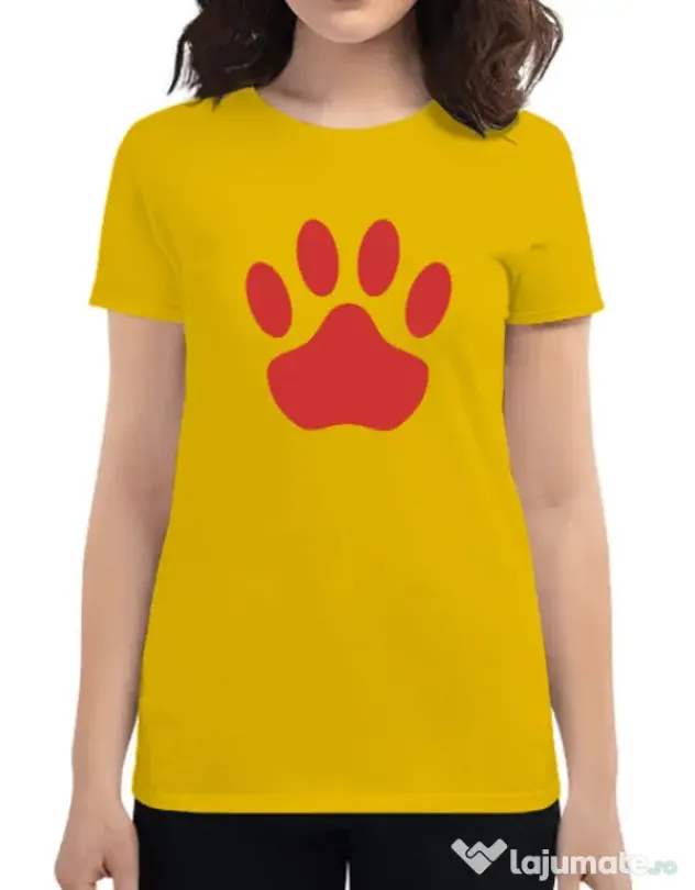 Tricou personalizat dama Custom design Galben