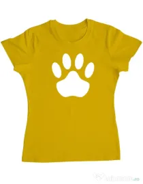 Tricou personalizat dama Custom design Galben