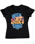 Tricou personalizat dama Custom design Negru