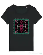 Tricou STANLEY STELLA dama Childhood Pattern Negru