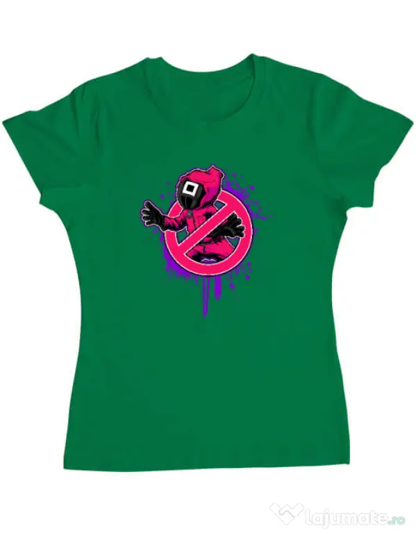 Tricou personalizat dama Squid Game 2 Verde mediu