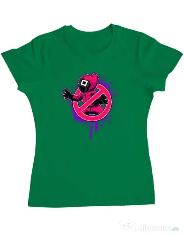 Tricou personalizat dama Squid Game 2 Verde mediu