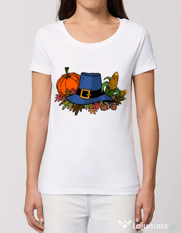 Tricou STANLEY STELLA dama Thank Giving Alb
