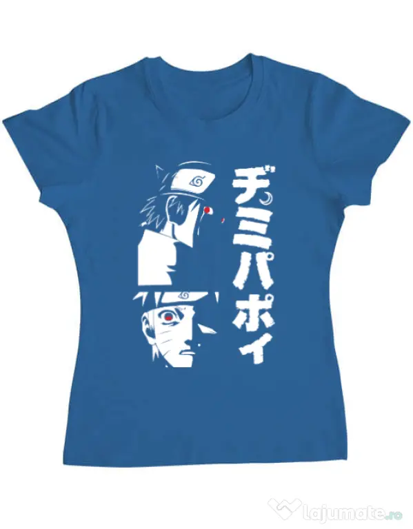 Tricou personalizat dama Otaku Scream Albastru azuriu