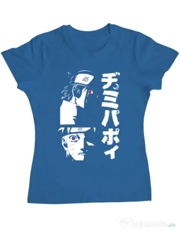 Tricou personalizat dama Otaku Scream Albastru azuriu