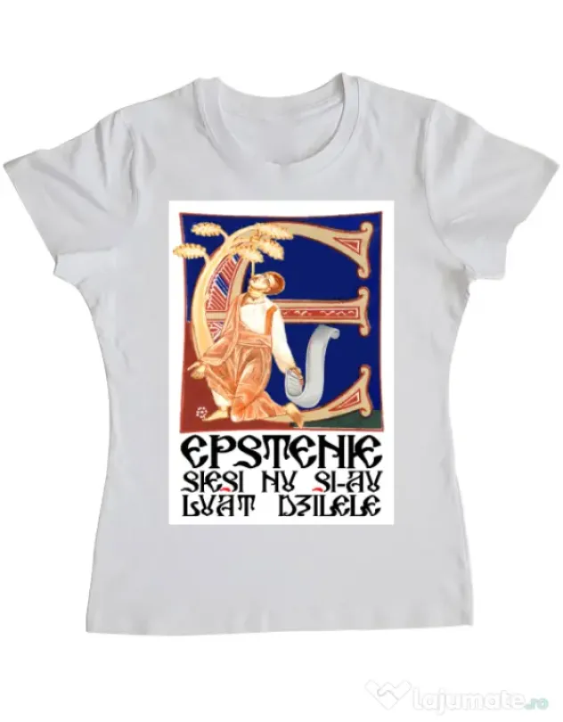 Tricou personalizat dama Epstenie siesi nu si-au luat dzilele Alb