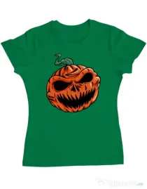 Tricou personalizat dama Pumpkin Verde mediu